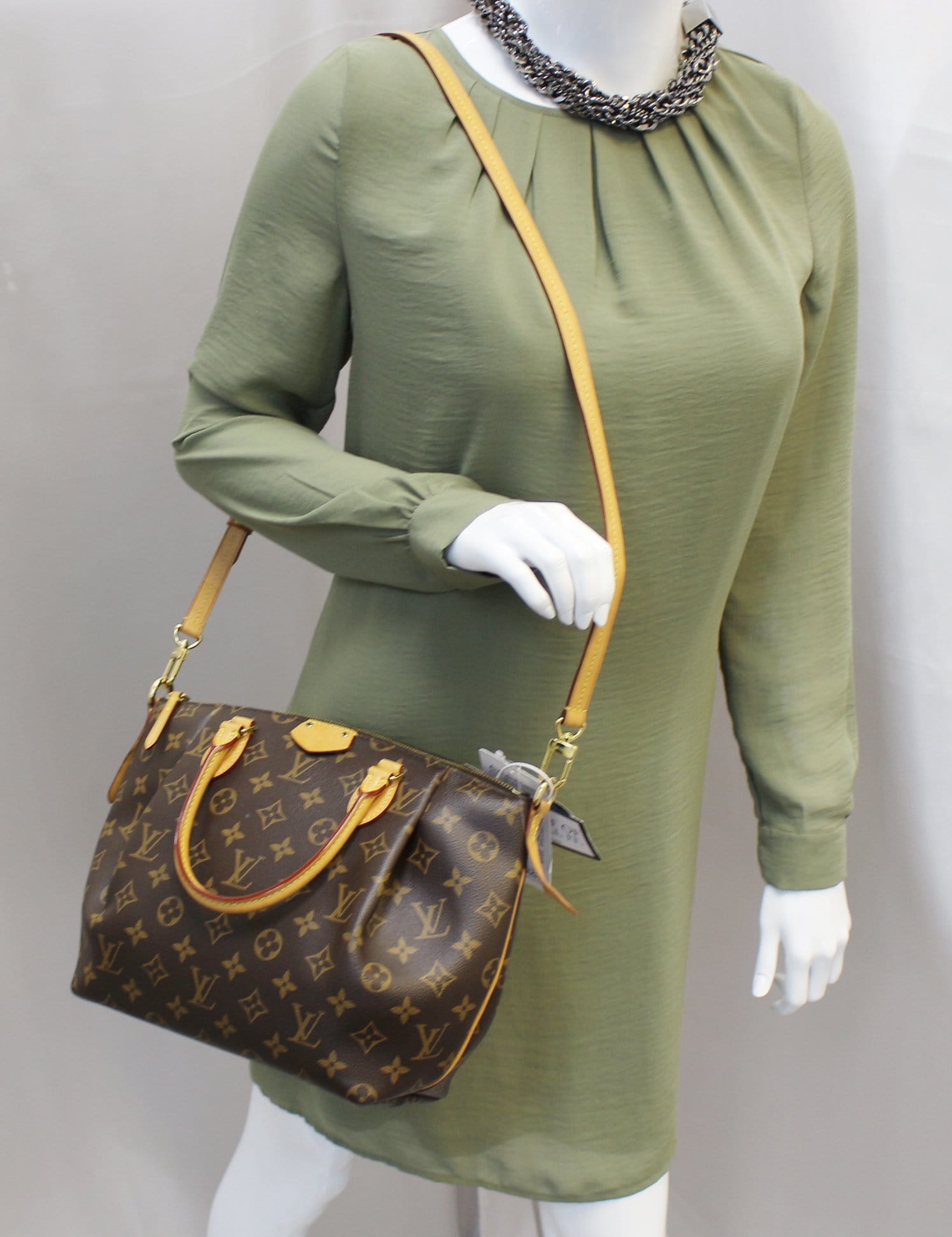 LOUIS VUITTON Monogram Canvas Brown Turenne PM Shoulder Bag