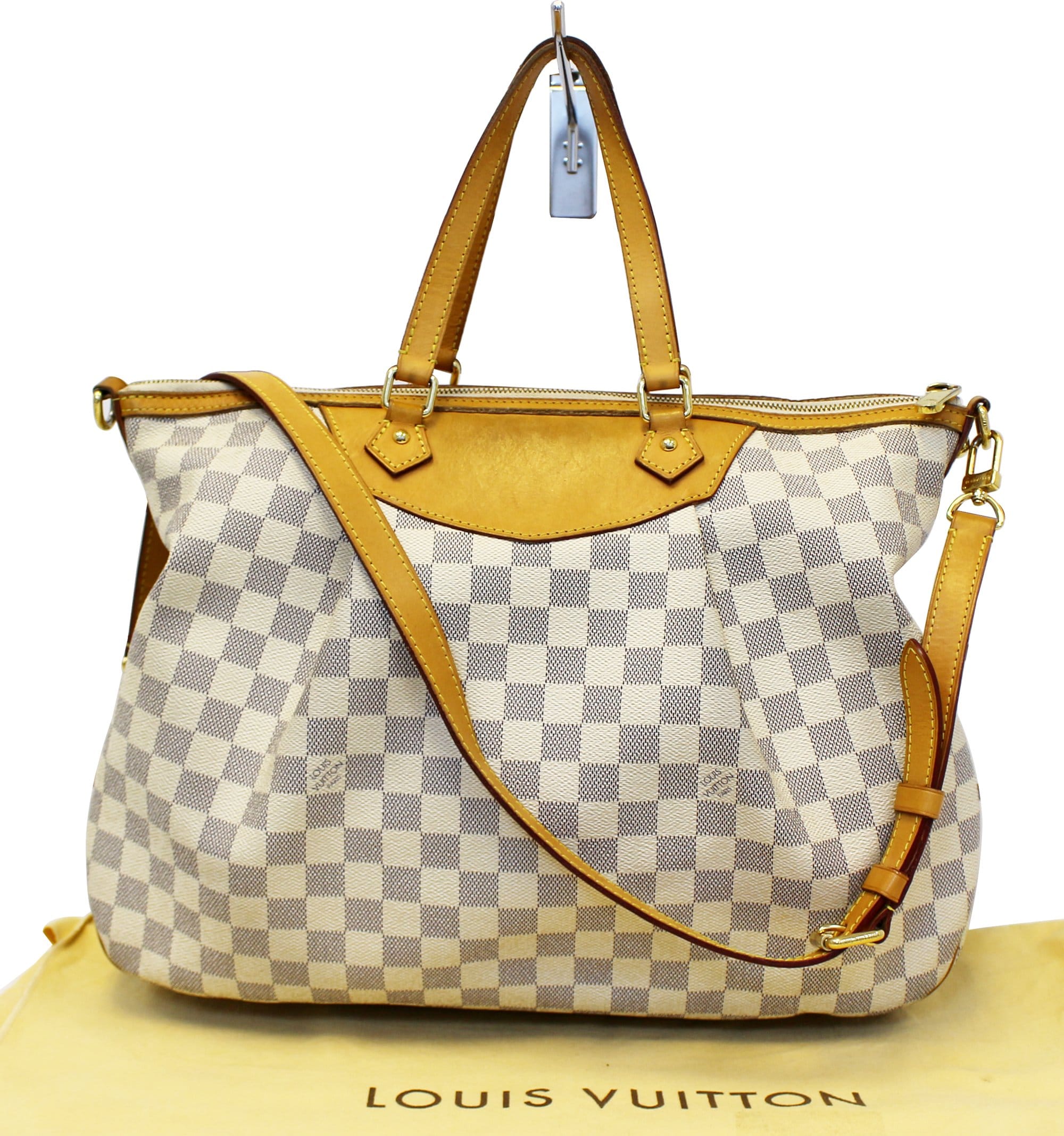 Louis Vuitton Azur Damier Canvas Siracusa MM Bag - Yoogi's Closet