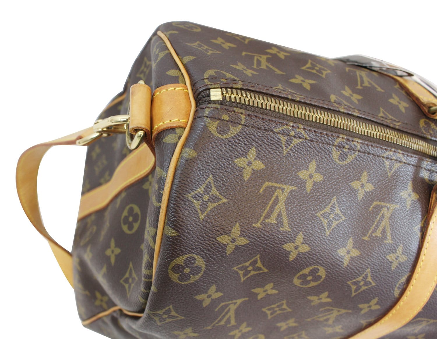 LOUIS VUITTON Monogram Canvas Keepall Bandouliere 60 Travel Bag E4031