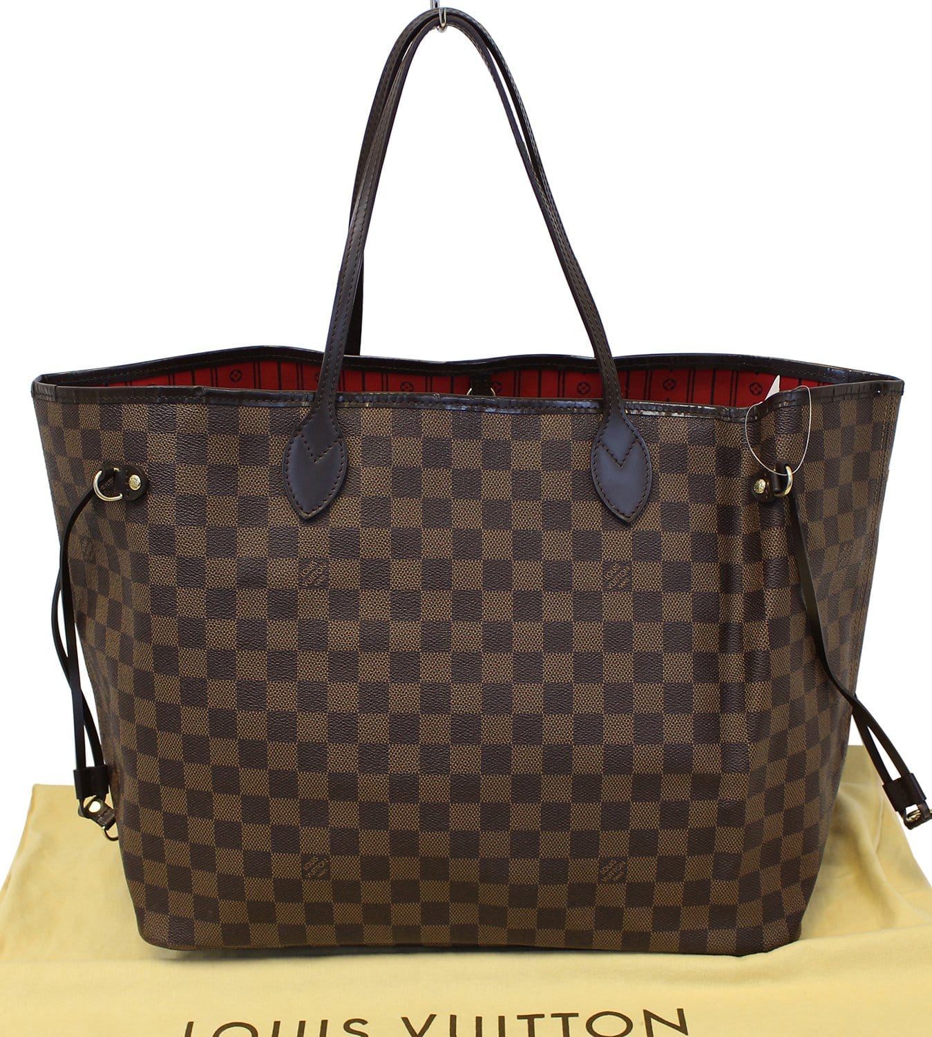 LOUIS VUITTON Damier Ebene Neverfull GM Brown Tote Bag