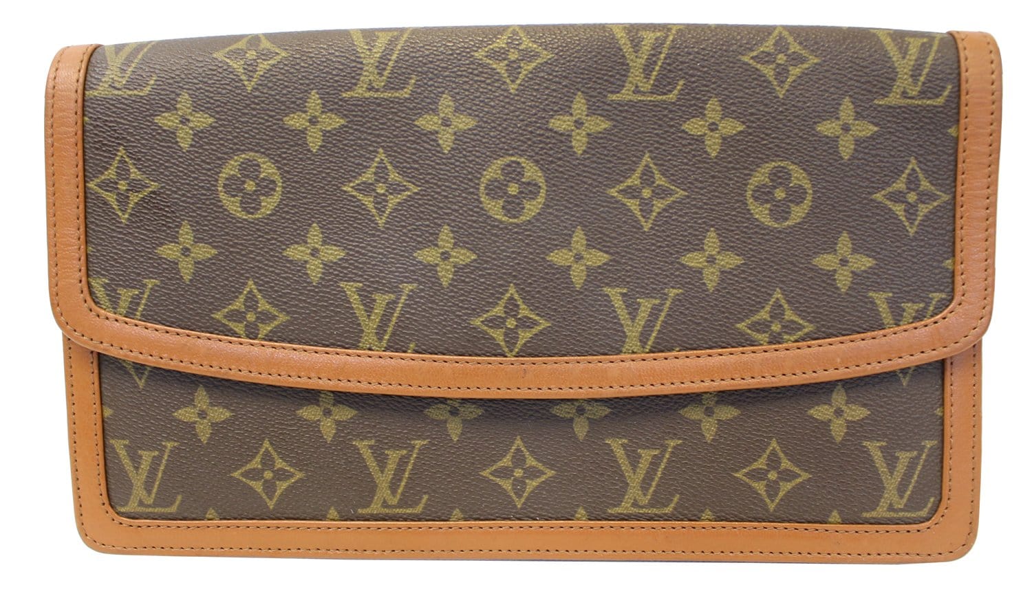 LOUIS VUITTON Pochette Dame GM Monogram Vintage Clutch Bag