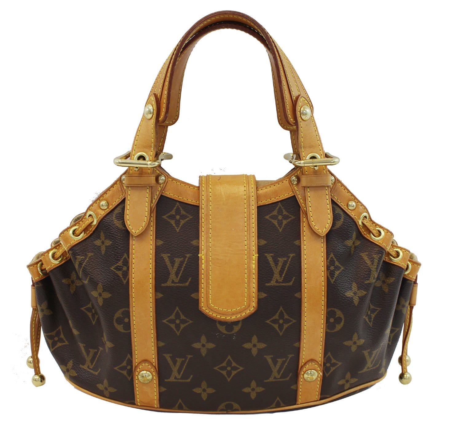 Authentic LOUIS VUITTON Monogram Canvas Theda GM Bag TT1696