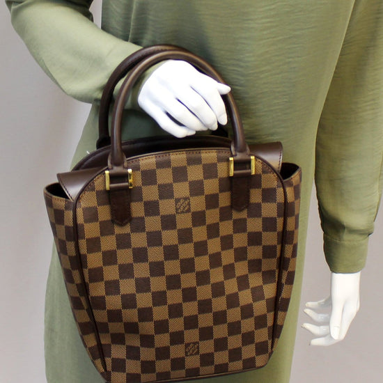 Authentic Louis Vuitton Damier Ebene Sarria Leather Handbag Purse