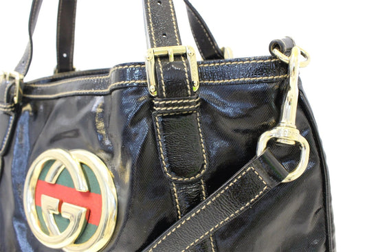 Gucci, Bags, Authentic Gucci Britt Blk Leather Bagcode6294