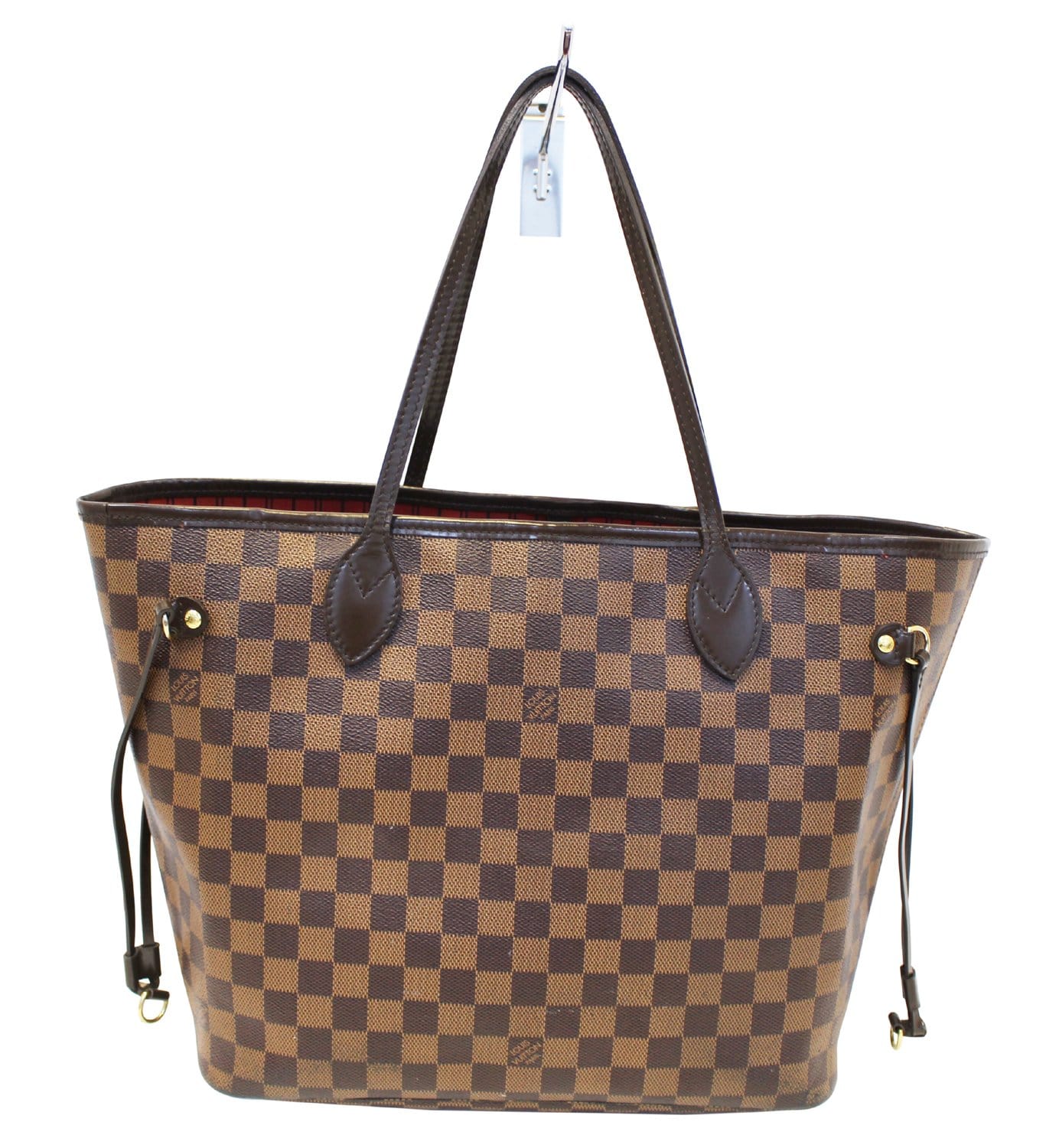 LOUIS VUITTON Damier Ebene Neverfull MM Brown Tote Bag