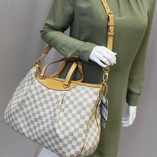 What Goes Around Comes Around Louis Vuitton Damier Azur Siracusa Gm