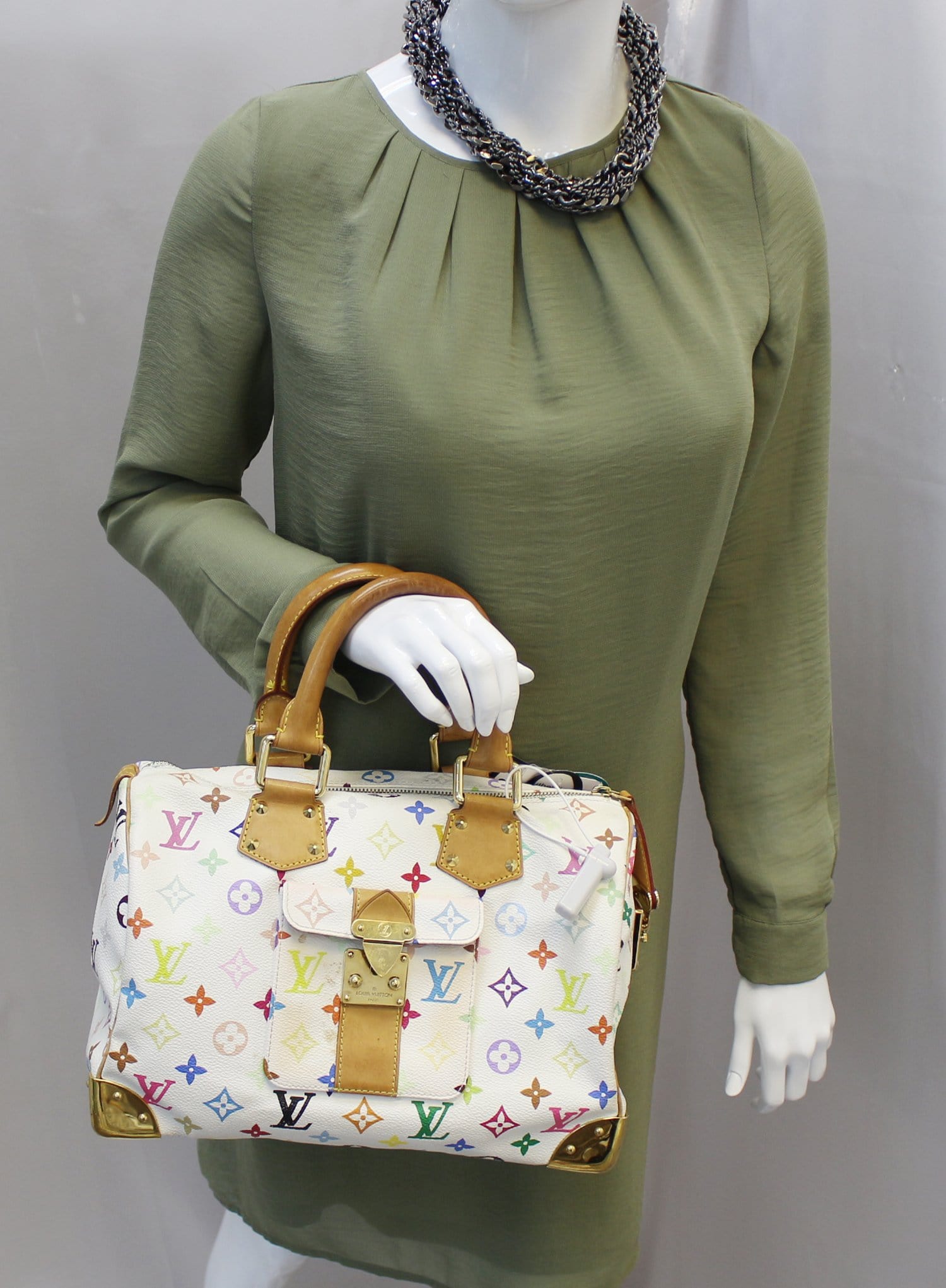 LOUIS VUITTON Monogram Multicolor Speedy 30 Satchel Bag - 30% Off