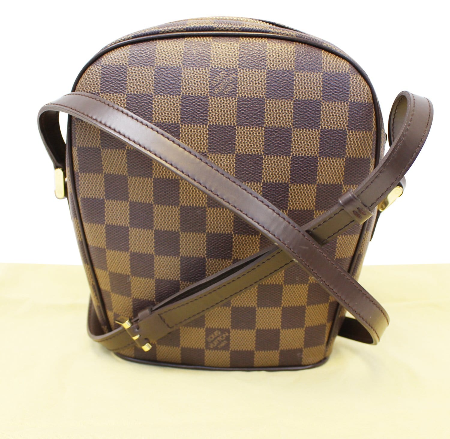 LOUIS VUITTON Damier Ebene Ipanema PM Brown Crossbody Bag