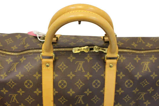 LOUIS VUITTON Keepall Bandouliere 60 Monogram Boston Travel Bag No.1077