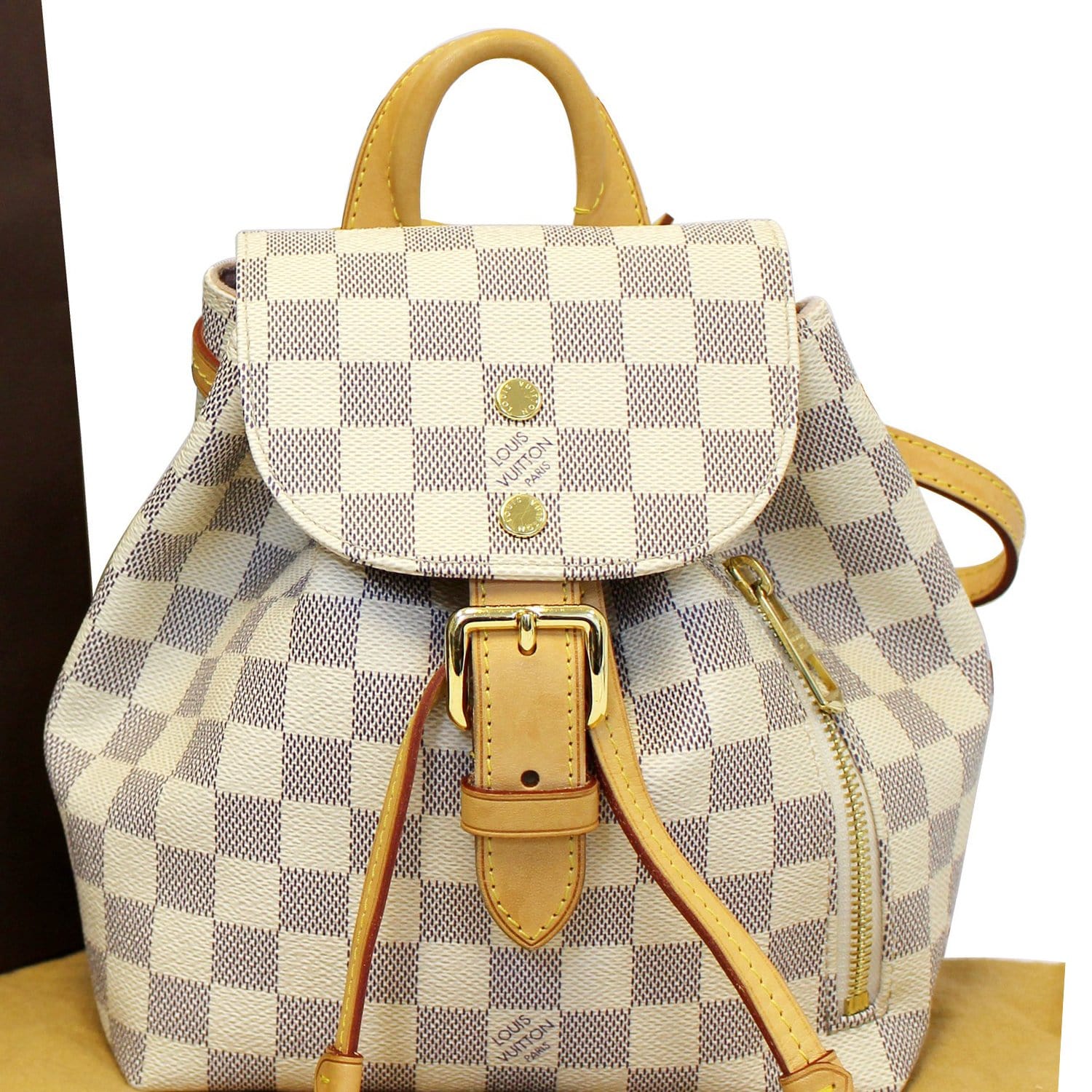 Louis Vuitton Sperone Backpack, Damier Azur, Preowned in Dustbag WA001