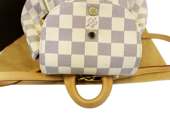 White Louis Vuitton Damier Azur Sperone BB Backpack – Designer Revival