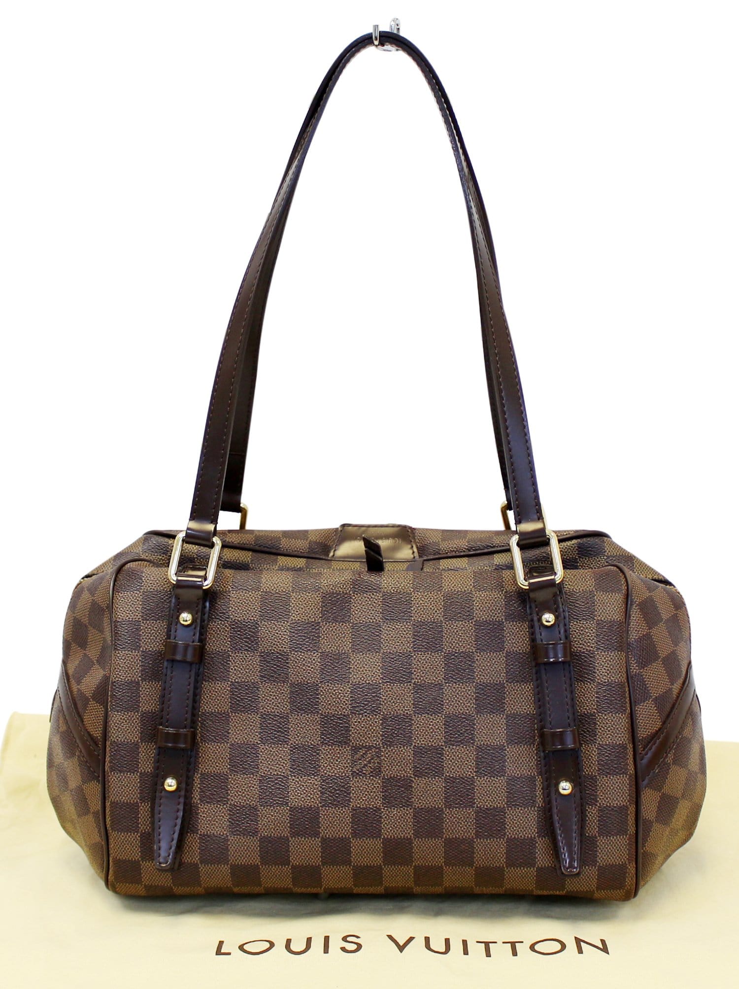 LOUIS VUITTON Damier Ebene Rivington PM Shoulder Bag - Sale ( Damage P