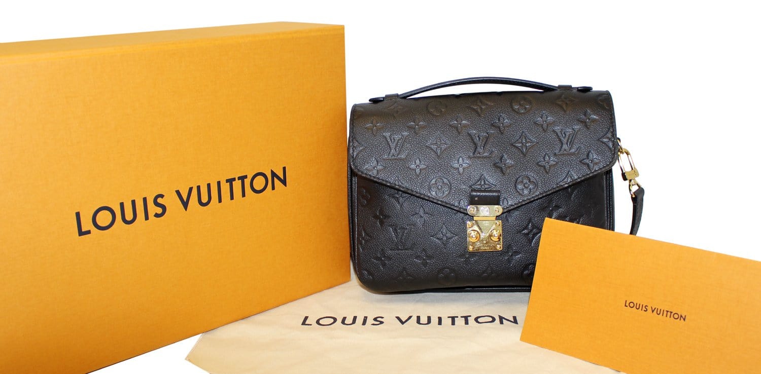 Black Louis Vuitton Monogram Empreinte Pochette Metis Satchel