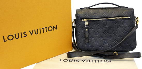 LOUIS VUITTON Monogram Empreinte Metis Pochette Crossbody Bag Noir