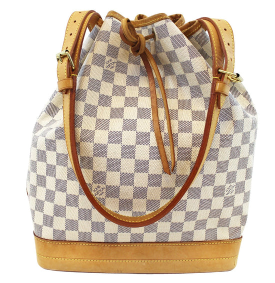 LOUIS VUITTON Damier Azur Noe Shoulder Bag N42222 LV Auth 18779