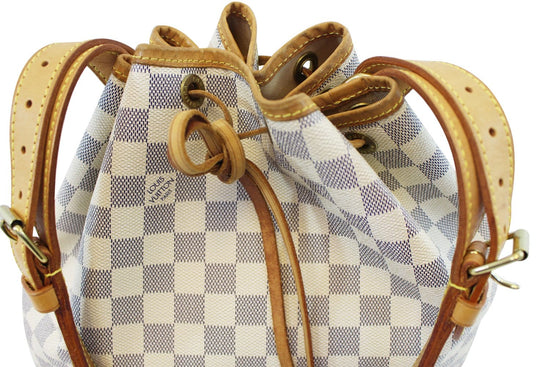 LOUIS VUITTON Damier Azur Noe Shoulder Bag N42222 LV Auth 18779