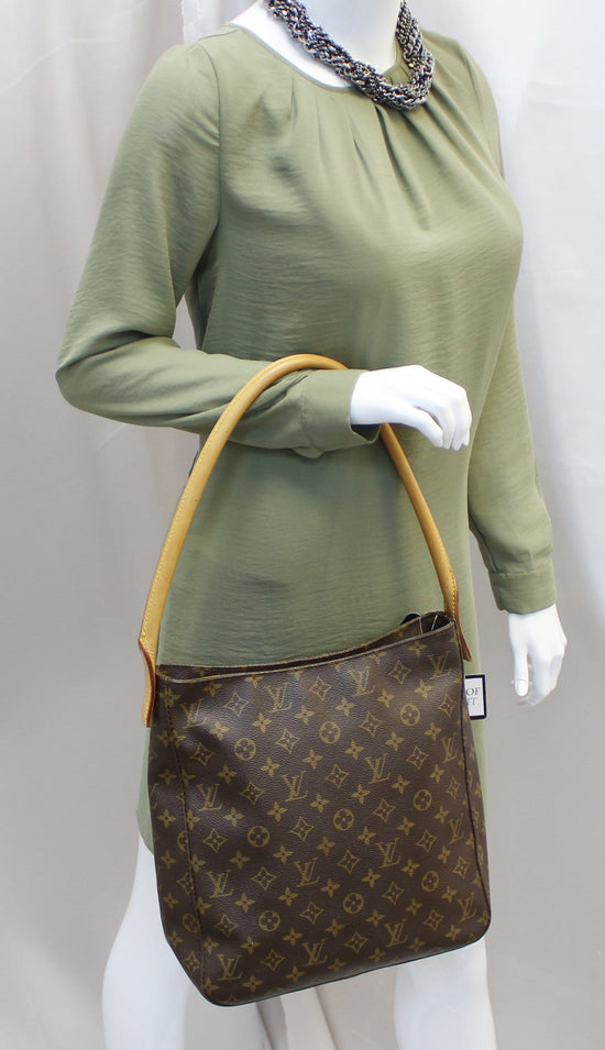 LOUIS VUITTON LOOPING GM MONOGRAM CANVAS SHOULDER BAG BROWN-DD5626 