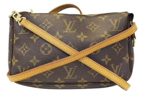 Louis Vuitton Monogram Canvas Pochette crossbody with strap by