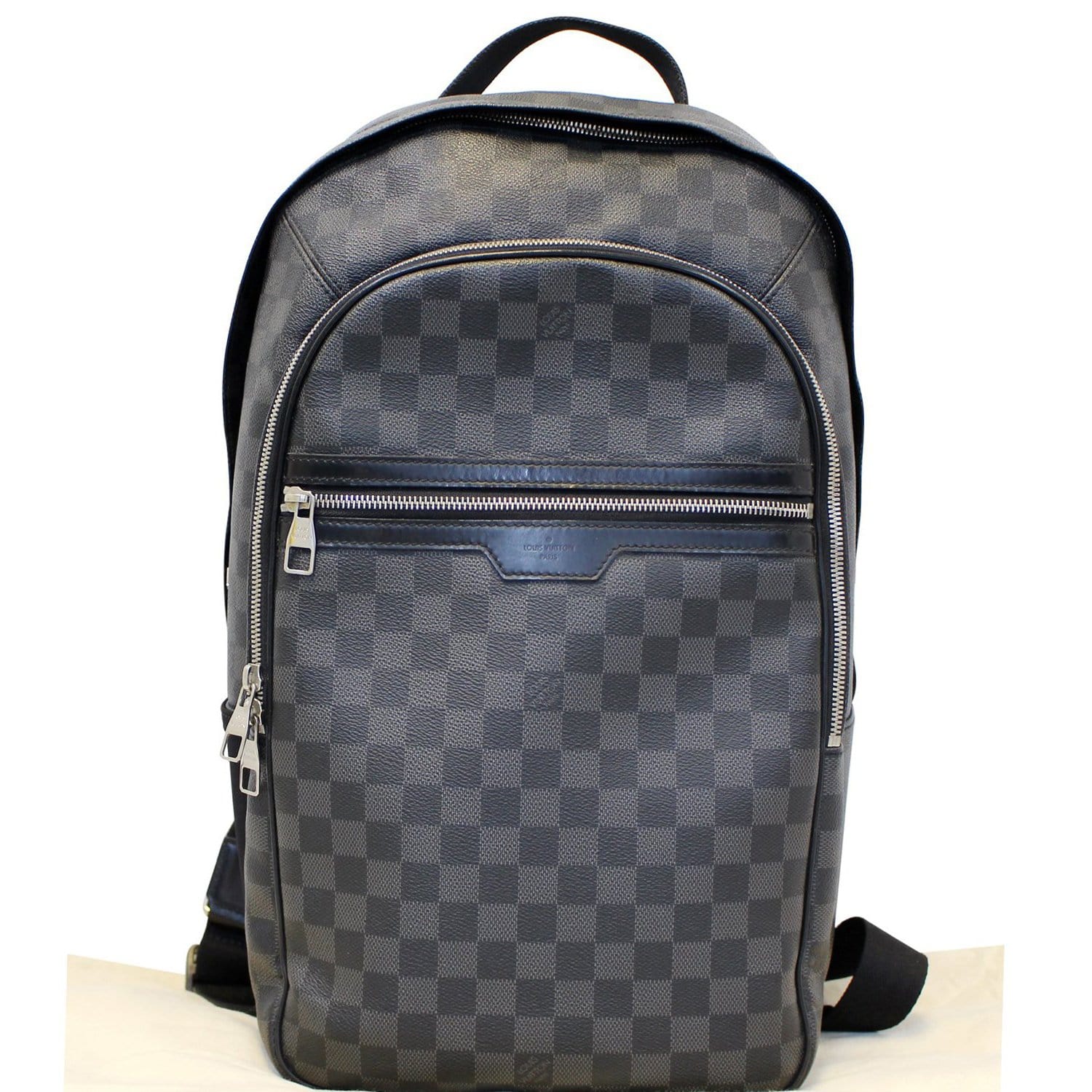 Louis Vuitton Michael Backpack Black Canvas Damier Graphite 100% Authentic