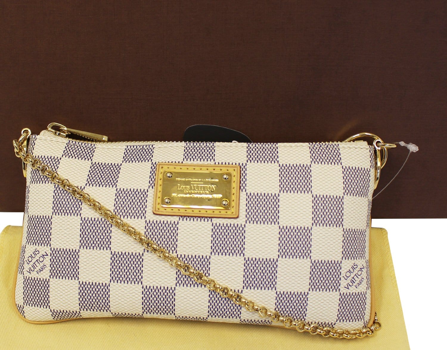 Louis Vuitton White Damier Azur Milla Pochette MM Louis Vuitton