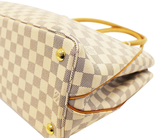 White Louis Vuitton Damier Azur Calvi Tote Bag – Designer Revival