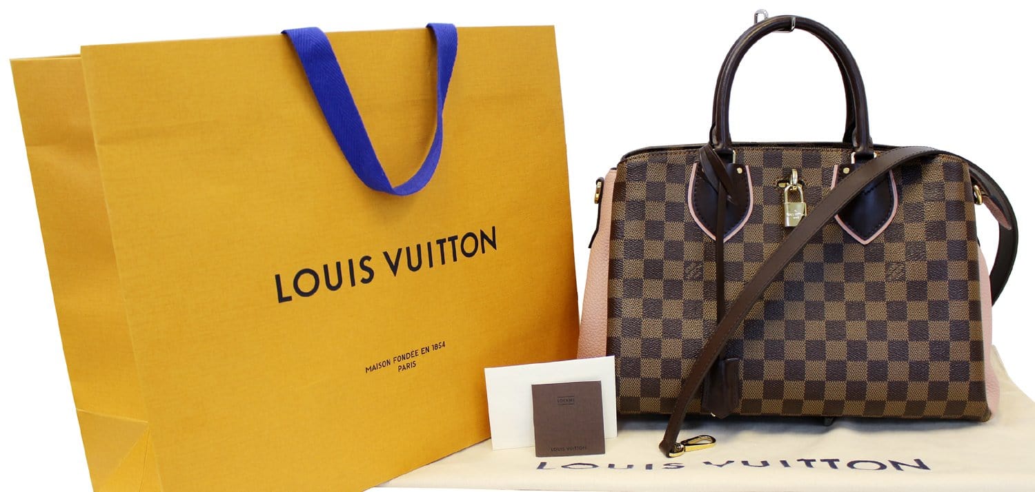 Louis Vuitton Damier Ebene and Purple Python Normandy Bag For Sale at  1stDibs