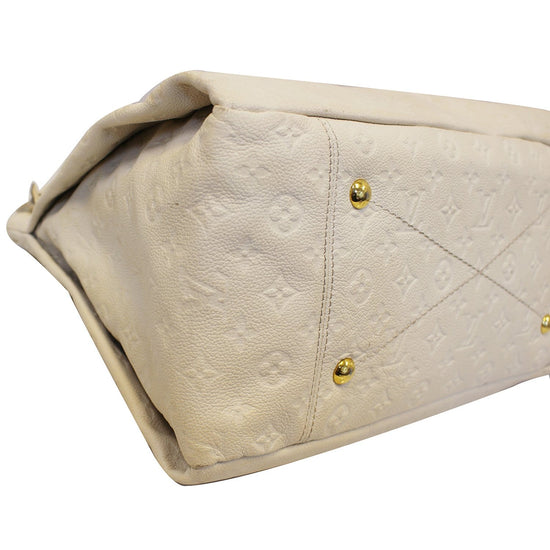 Artsy leather handbag Louis Vuitton Beige in Leather - 35092890