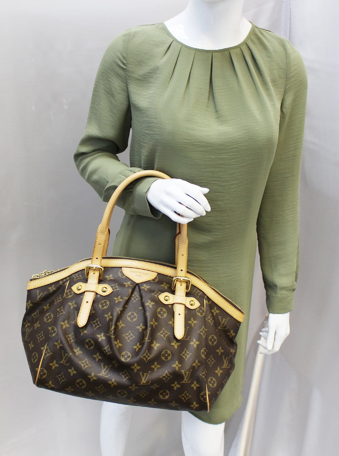 Louis Vuitton Tivoli GM Monogram Canvas Brown Satchel Bag