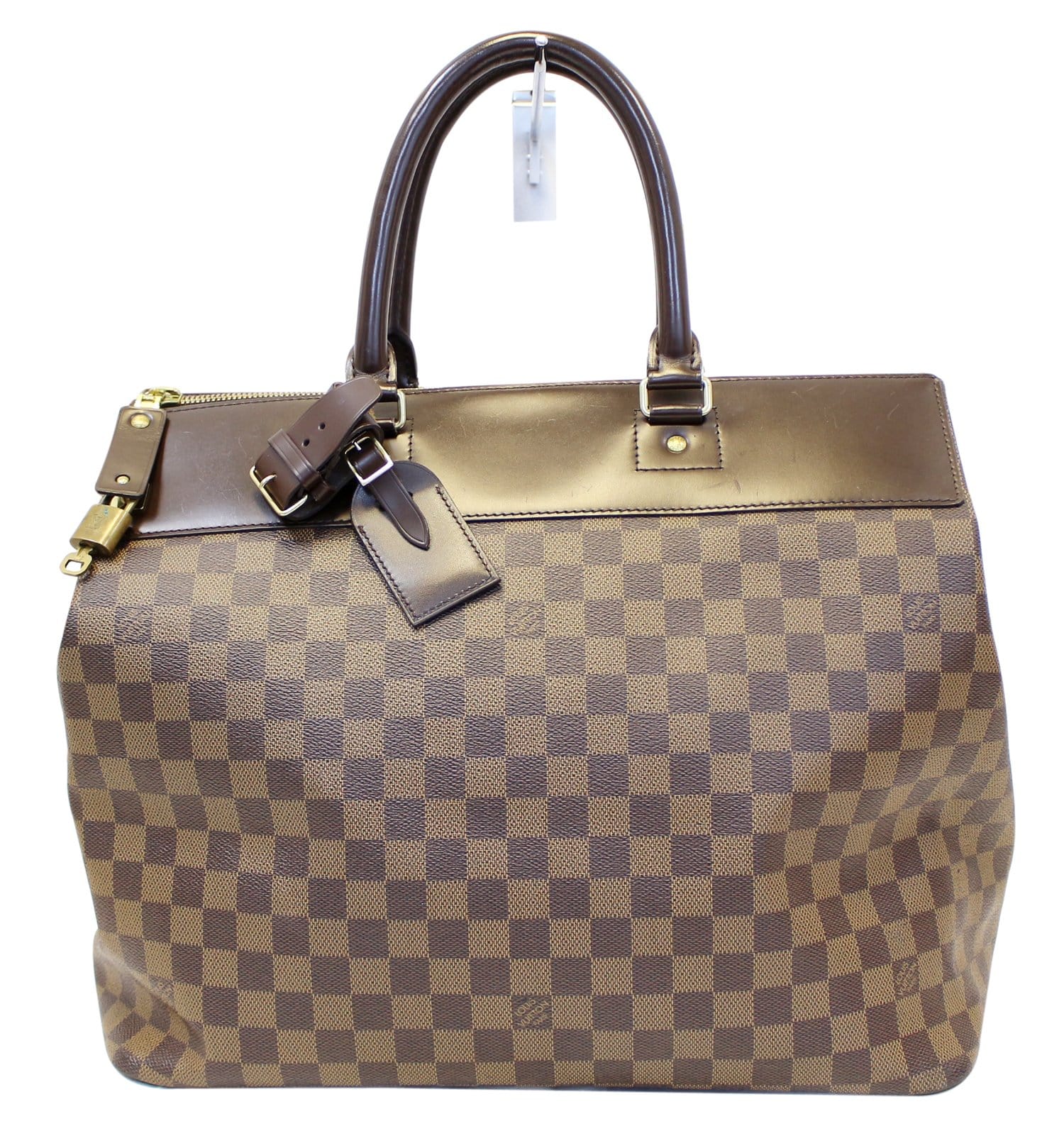 Brown Louis Vuitton Damier Ebene Greenwich PM Travel Bag