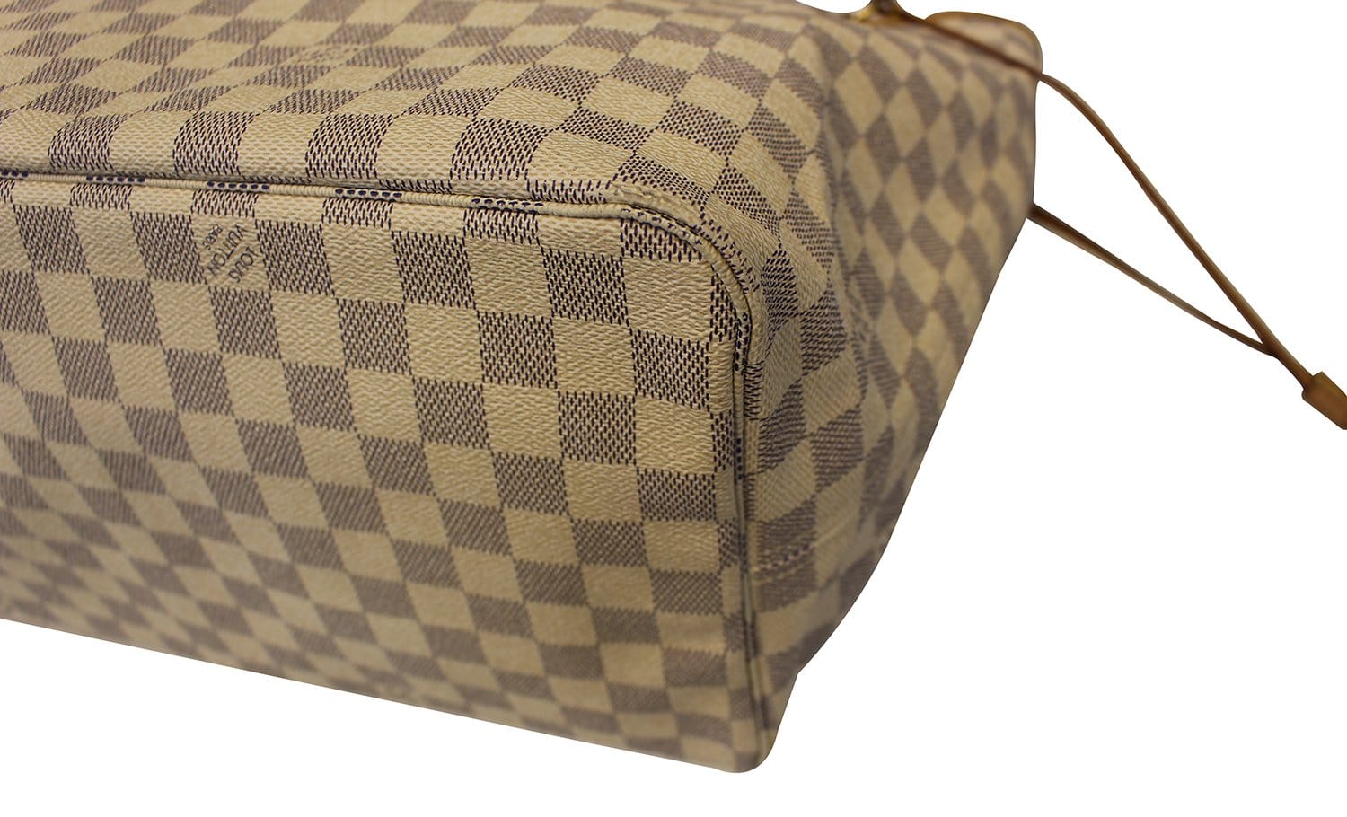 Louis Vuitton Neverfull Mm with Pouch White Damier Azur Canvas Tote -  MyDesignerly