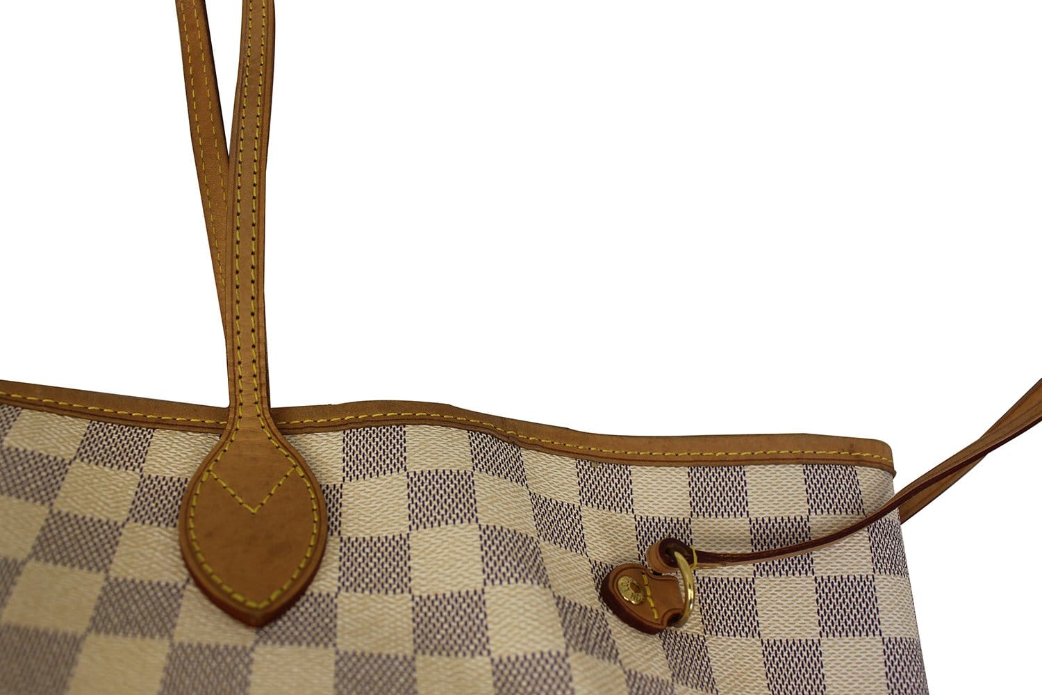 LOUIS VUITTON Damier Azur Neverfull GM White Tote Bag