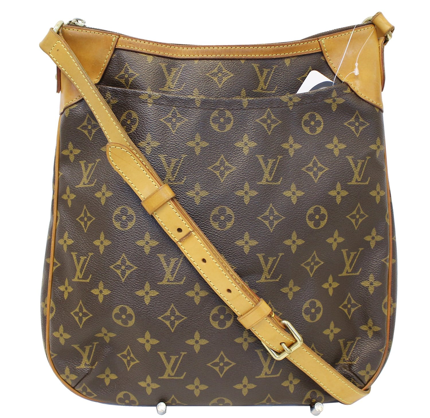 LOUIS VUITTON Monogram Brown Odeon MM Shoulder Bag