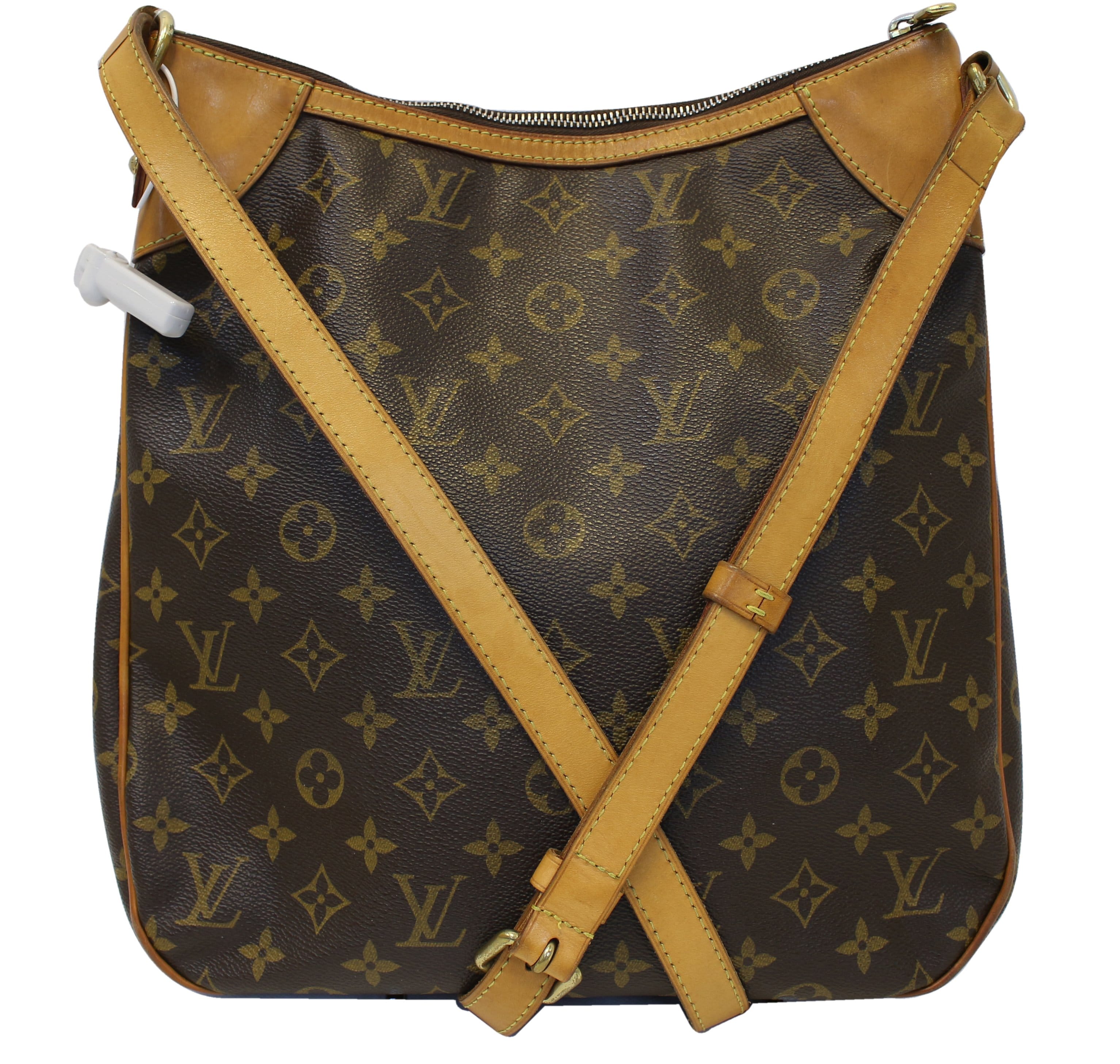 Authentic LOUIS VUITTON Monogram Brown Odeon MM Shoulder Bag E3558