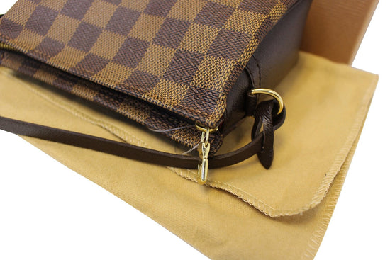 Louis Vuitton Damier Ebene Truth Makeup Pouch Bag Brown