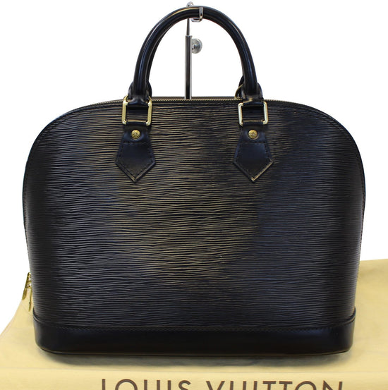 Alma leather handbag Louis Vuitton Black in Leather - 25714766