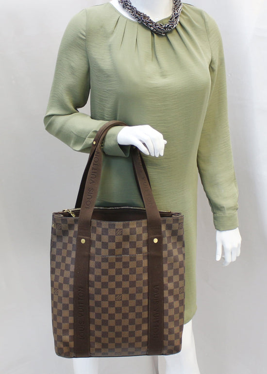 Brown Louis Vuitton Monogram Cabas Beaubourg Tote Bag