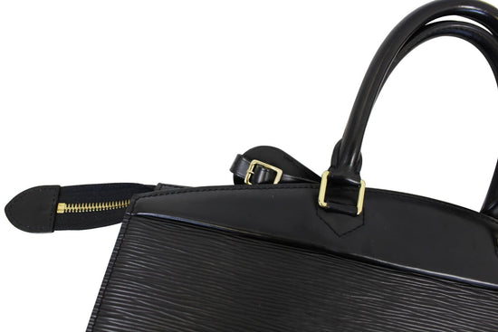 LOUIS VUITTON Black Epi Leather Riviera Satchel Bag