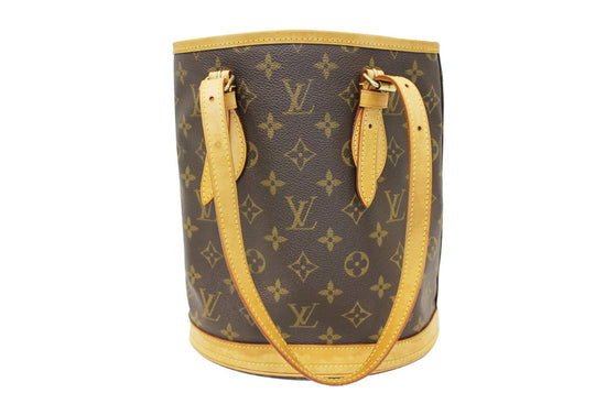 LOUIS VUITTON BROWN MONOGRAM CANVAS PETIT BUCKET BAG – RDB