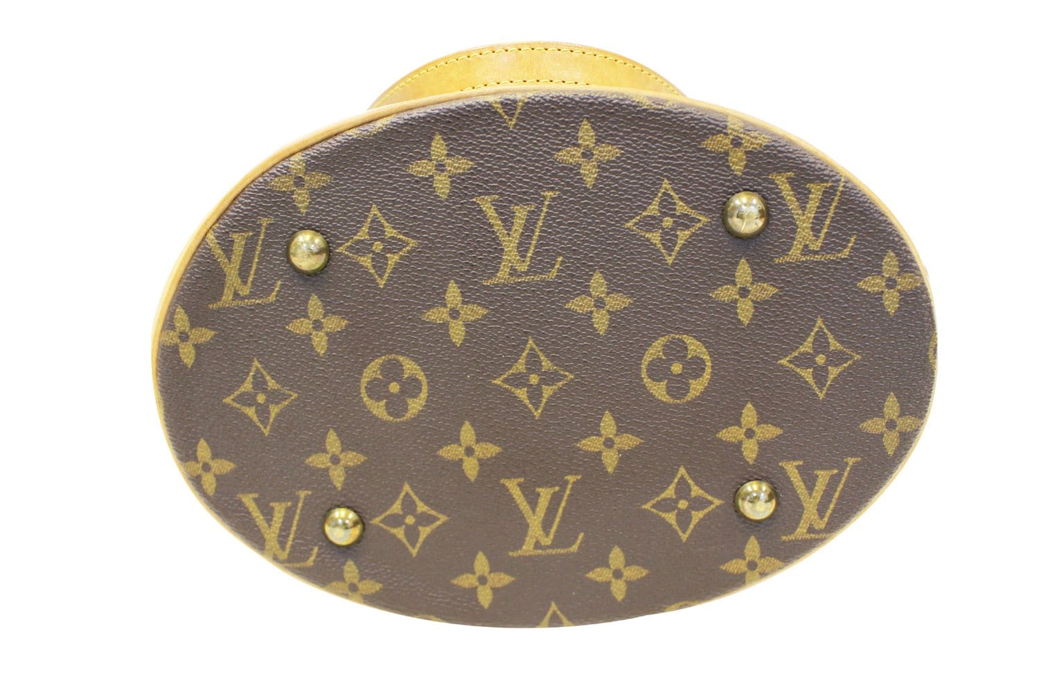 LOUIS VUITTON Monogram Canvas Petit Bucket Brown Shoulder Bag