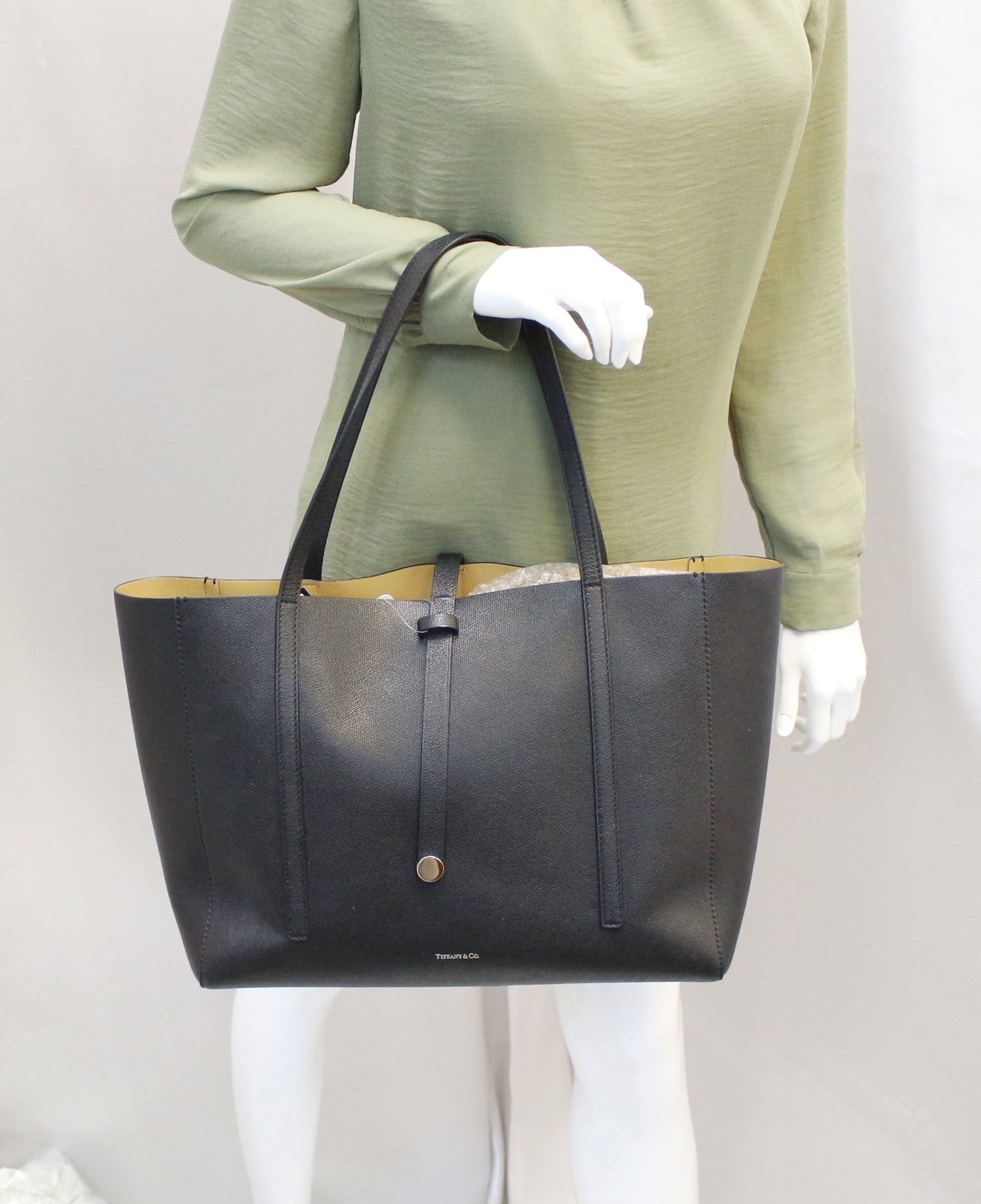 reversible leather tote