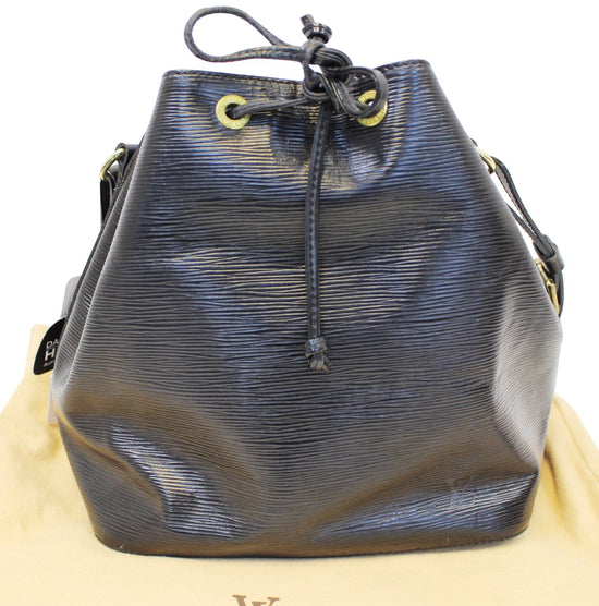 LOUIS VUITTON Epi Petit Bi-Color Noe Bleu Toledo Black 1263577