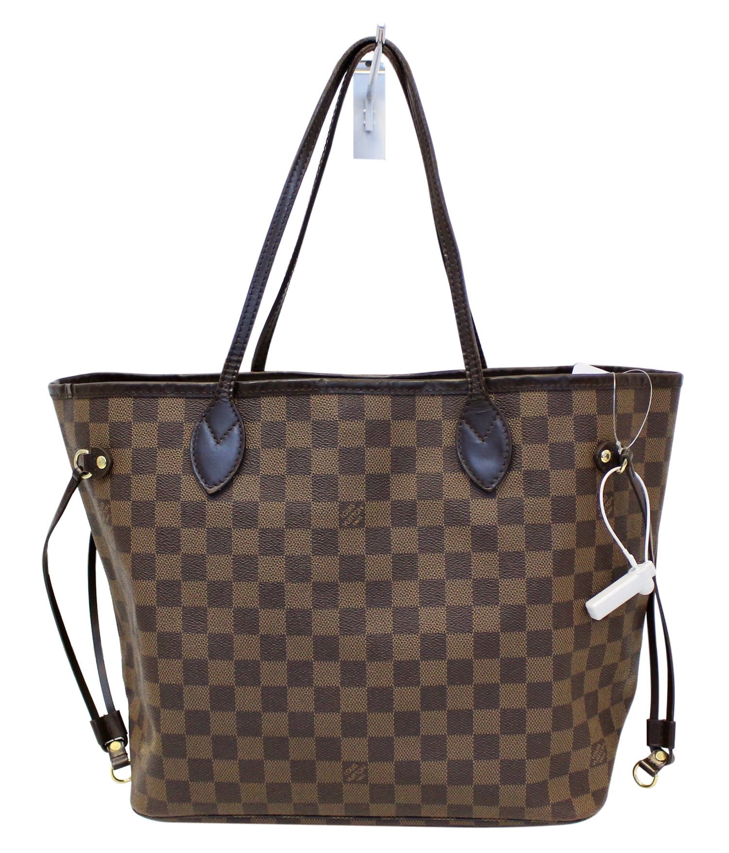 LOUIS VUITTON Damier Ebene Neverfull MM Brown Tote Bag TT2173