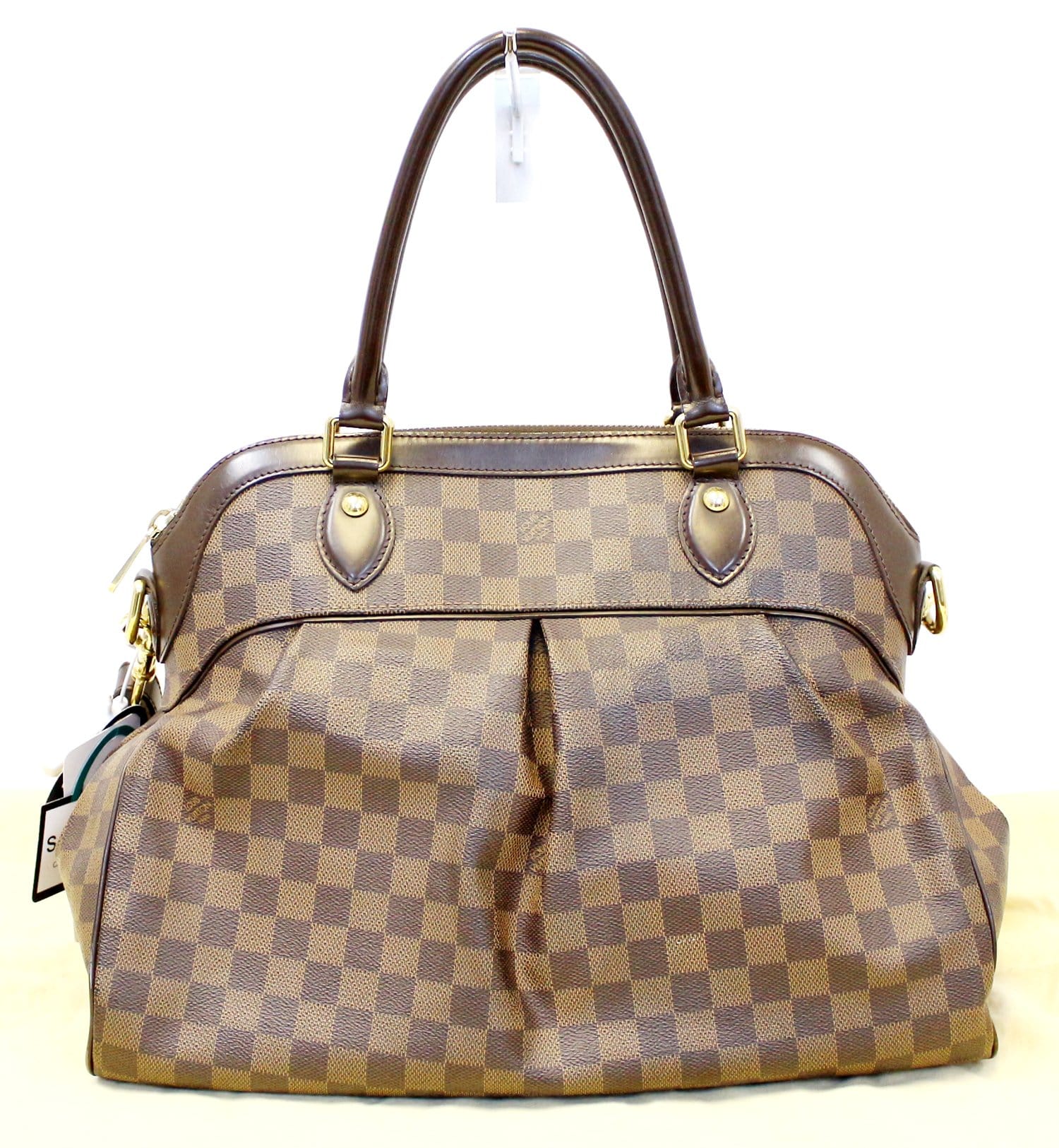 LOUIS VUITTON Damier Ebene Trevi GM Brown Shoulder Bag TT2216