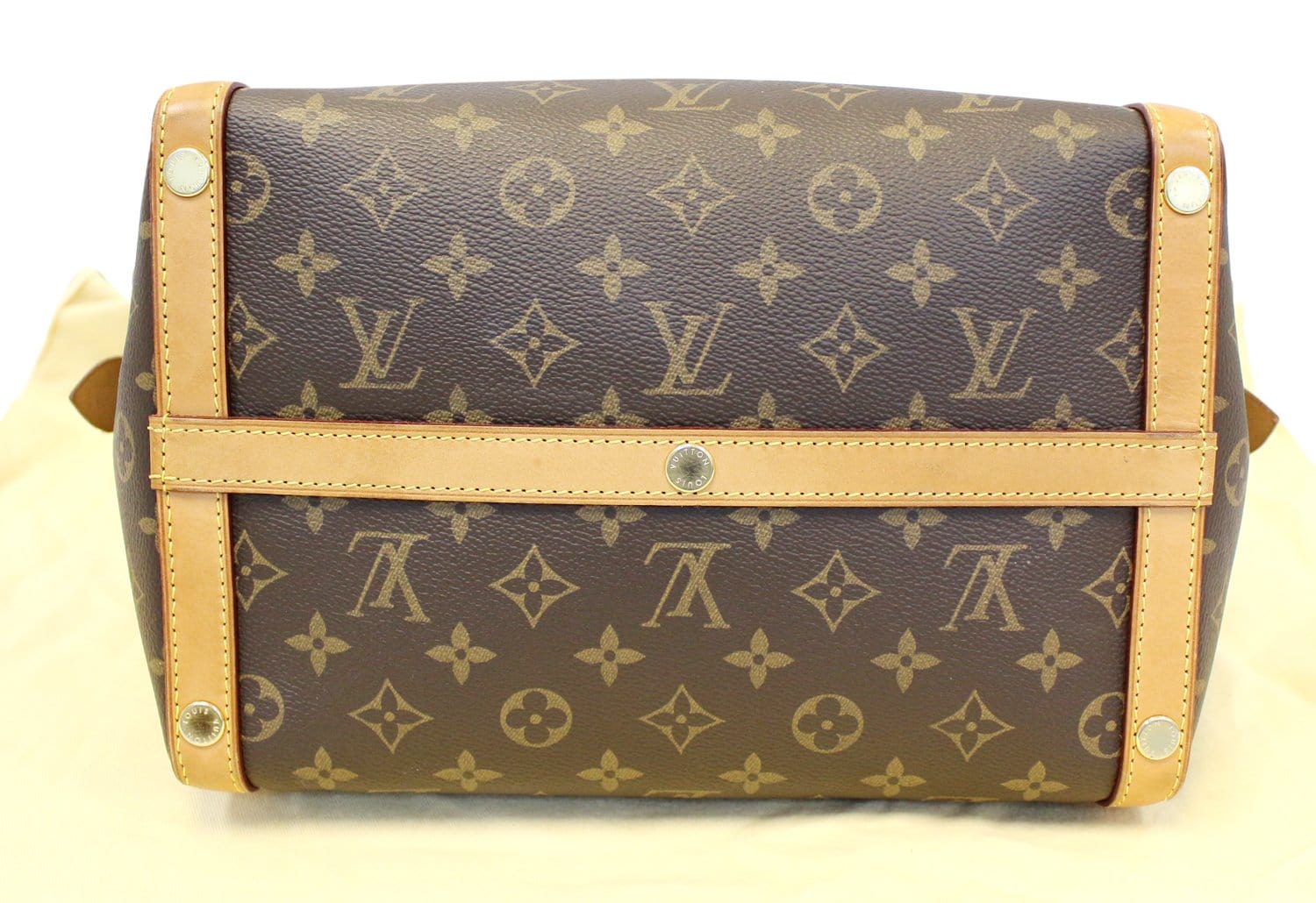 Louis Vuitton Wilshire MM M45644 Monogram Canvas Tote Handbag Brown