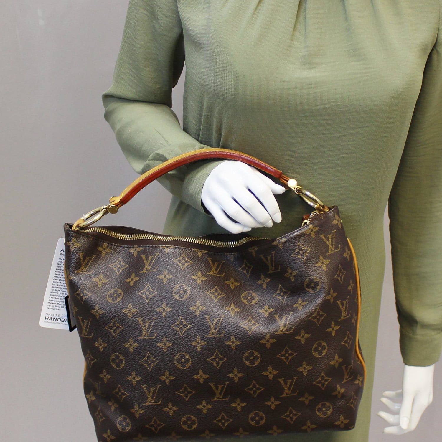 LOUIS VUITTON Monogram Canvas Sully PM Shoulder Bag