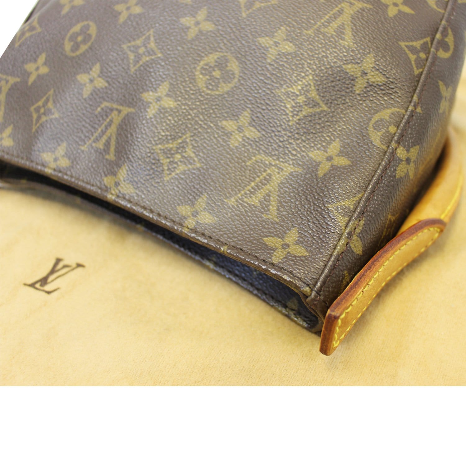 LOUIS VUITTON Looping MM Monogram Canvas Shoulder Bag Brown-US