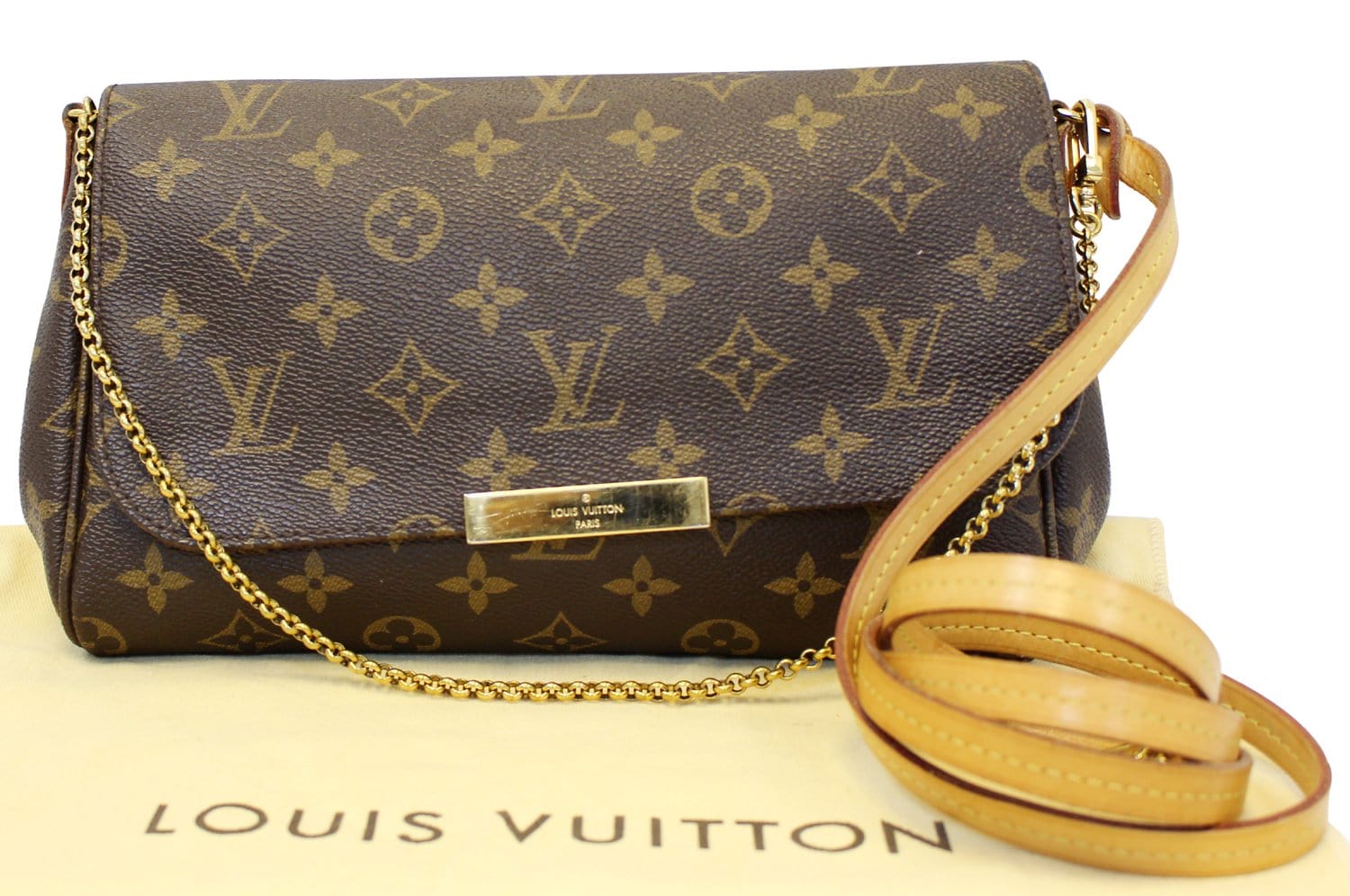 Louis Vuitton Monogram Canvas Favorite MM Shoulder Bag (SHF-52TDrJ) – LuxeDH