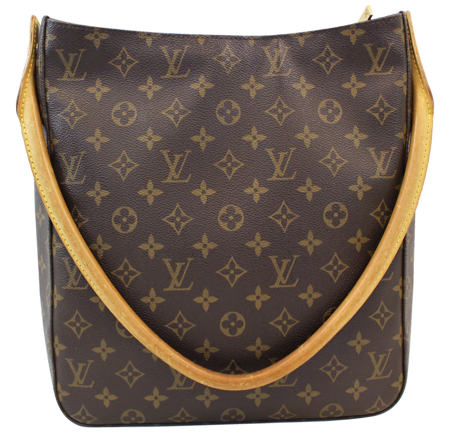 Authentic LOUIS VUITTON Monogram Canvas Looping GM Shoulder Bag E3622