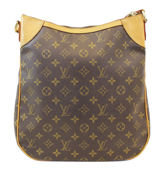 LOUIS VUITTON Odeon MM Shoulder Bag Monogram Leather Brown France