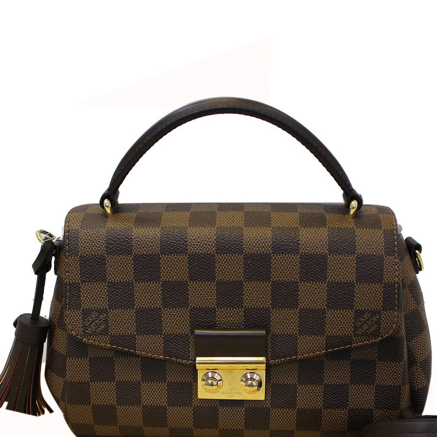 LOUIS VUITTON Croisette Top Handle Bag Damier Ebene – ALB